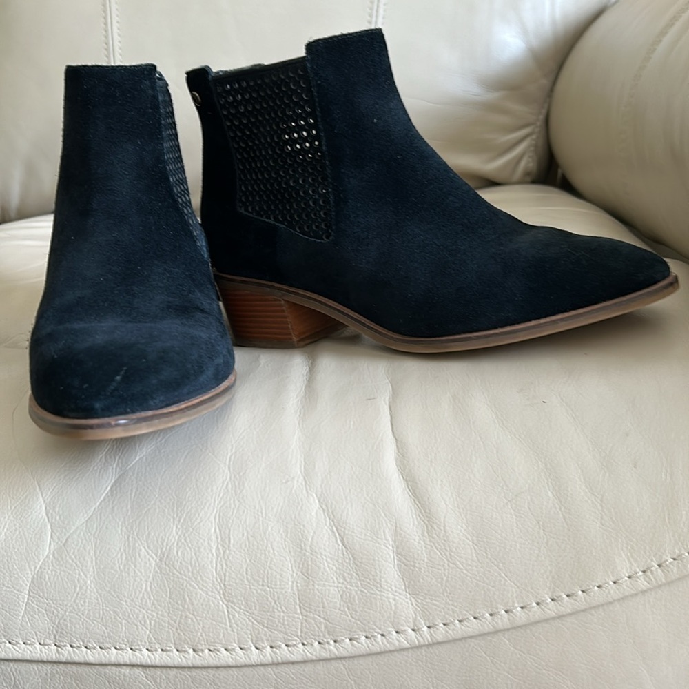 Cole Haan Black Suede Booties - Picture 8 of 10